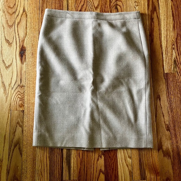 J Crew No. 2 Pencil Skirt in Camel Double Serge Wool, size 12 - Picture 1 of 10